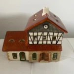 Leyk Lichthäuser Unikate " Landbahnhof" Unikat selten braun/grün OVP