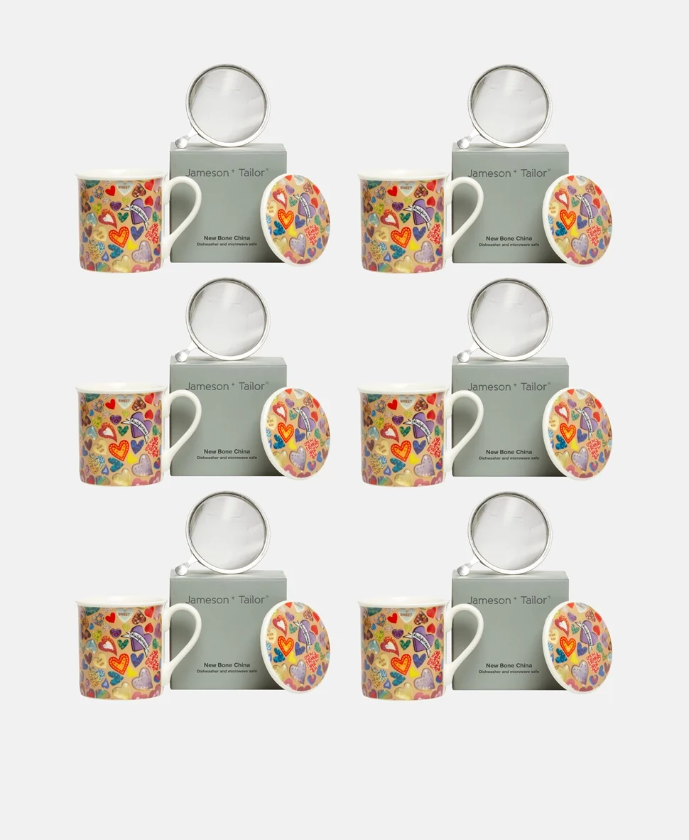 image_40552665_000868988_970x1182_0 🎁 Jameson & Tailor – Teebecher, 6er-Set Neu OVP – Bild 1